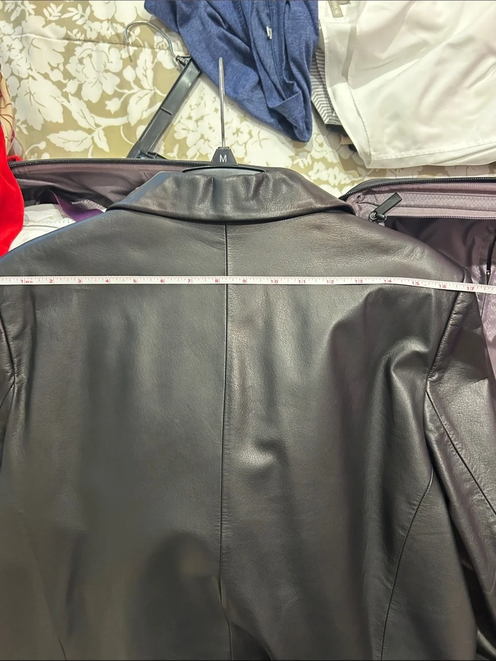 Preston & York Black Leather Blazer Jacket